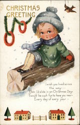 Christmas Greeting Postcard