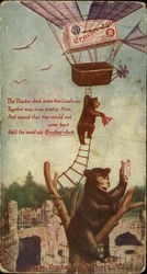 The Cracker Jack Bears Postcard Postcard