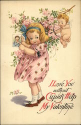 I Love you Without Cupid's Help My Valentine Postcard