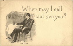 Man In A Suit Sits By Himself At A Table Romance & Love Postcard Postcard