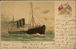 Anchor Line - The Twin-screw Steamship "Columbia" 8,500 Tons Steamers Postcard Postcard