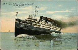 The New D&C Steamer,City of Cleveland Postcard