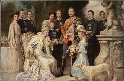 Wilhelm II of Germany and Family Royalty Postcard Postcard