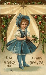 Best Wishes for a Happy New Year Postcard