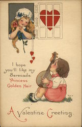 A Valentine Greeting Postcard