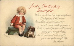 Just a Birthday Thought Postcard