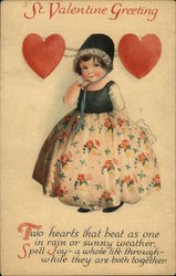 St. Valentine Greeting Postcard