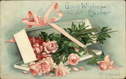 Good Wishes for Easter Flowers Postcard Postcard