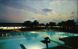 Beautiful Night at the Grand Bahama Hotel and Country Club, West End Grand Bahamas Island Postcard