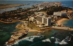 Old Fort San Geronimo, Caribe Hilton Hotel and Normandie Hotel Postcard