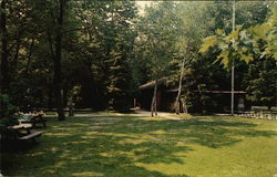 Wilson Shelter House & Snack Bar at Indiana Dunes State Park Postcard