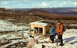 Skiing in the Cairngorms Postcard