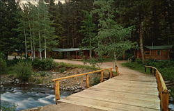 Absaroka Lodge Wyoming Postcard Postcard