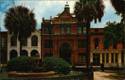 Savannah Chamber of Commerce Georgia Postcard Postcard