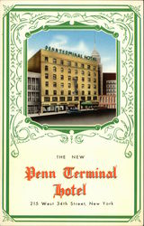 The New Penn Terminal Hotel New York, NY Postcard Postcard