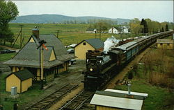 Steam Train at Great Meadows, Warren County, New Jersey Postcard