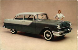 Pontiac 860 Two-Door Sedan, Castle Grey over Falcon Grey Postcard