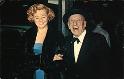 Jimmy Durante arrives at the Glamourous Hollywood Premiere Postcard