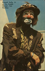 Emmett Kelly, Jr. at the Kodak World's Fair Pavilion Autograph New York, NY Postcard Postcard