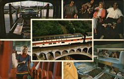 Views of the Auto Train Trains, Railroad Postcard Postcard