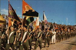 "Zahal" Flag Parade on Independence Day Postcard