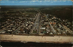 Aerial View of Rehoboth Beach Delaware Postcard Postcard