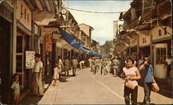 Busy street scene Kinmen City, Taiwan China Postcard Postcard