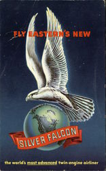 Fly Eastern's New Silver Falcon, the World's Most Advanced Twin-Engine Airliner Postcard