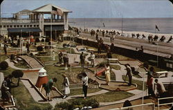 Miniature Golf on the Famous Boardwalk Asbury Park, NJ Postcard Postcard