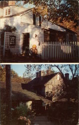 Cobb's Mill By the Waterfall Weston, CT Postcard Postcard