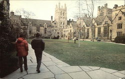 The Great Court of Branford College, with Saybrook College at the Right New Haven, CT Postcard Postcard