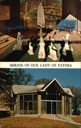 Shrine of Our Lady of Fatima, Saint Gabriel's Monestery Postcard