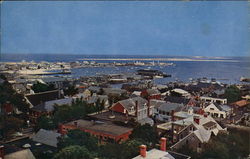 Looking Northeast Across the Roof Tops and Harbor from Cupola of Old South Tower Postcard