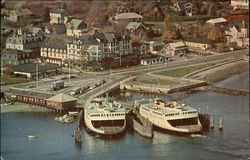 Jamestown, R.I. Terminal of Newport-Jamestown Ferry System Postcard