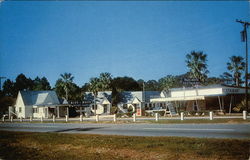 Blue & White Motel & Restaurant Postcard