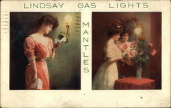 Lindsay Gas Lights and Mantles Advertising Postcard Postcard