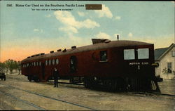 Motor Car Used on the Southern Pacific Lines Postcard