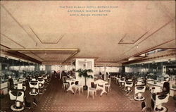 The New Albany Hotel - Barber Shop Postcard