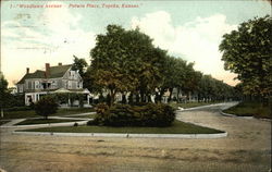 Woodlawn Avenue - Potwin Place Topeka, KS Postcard Postcard