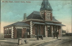 Mo. Pac. Depot Council Grove, KS Postcard Postcard