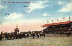 Frontier Park - Grand Stand Cheyenne, WY Postcard Postcard