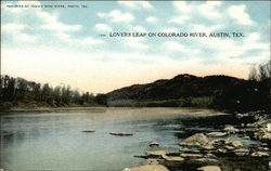 Lovers Leap on Colorado River Austin, TX Postcard Postcard