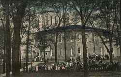 School & Children Lawton, MI Postcard Postcard