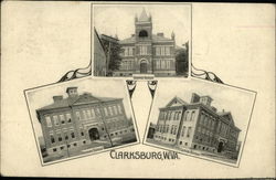 Greetings from Clarksburg West Virginia Postcard Postcard