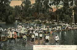 Eastlake Park Los Angeles, CA Postcard Postcard