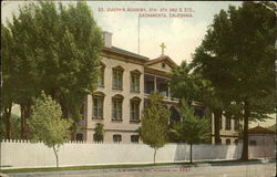 St. Joseph's Academy At 8th, 9th And G Streets Sacramento, CA Postcard Postcard