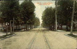 14th Street Looking South New Castle, IN Postcard Postcard