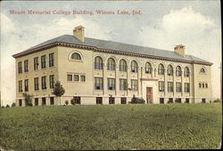 Mount Memorial College Building Winona Lake, IN Postcard Postcard