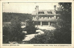 Crystal Springs Inn Clearfield, PA Postcard Postcard