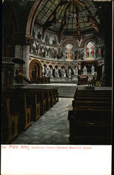 Stanford Memorial Chapel - Interior Postcard